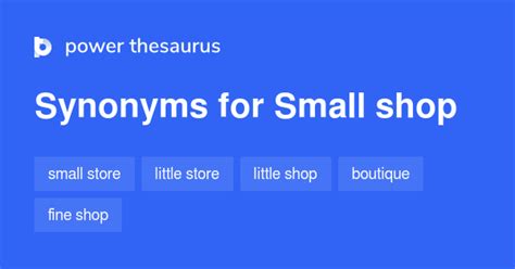 small shop synonym.